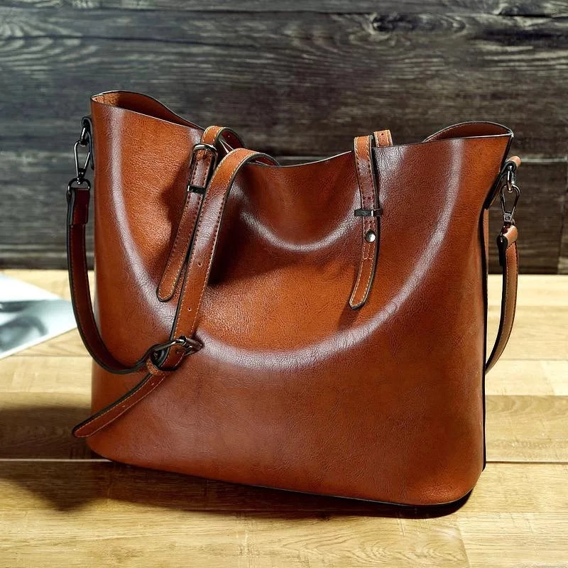 Vintage Charm | Leather Shoulder Bag