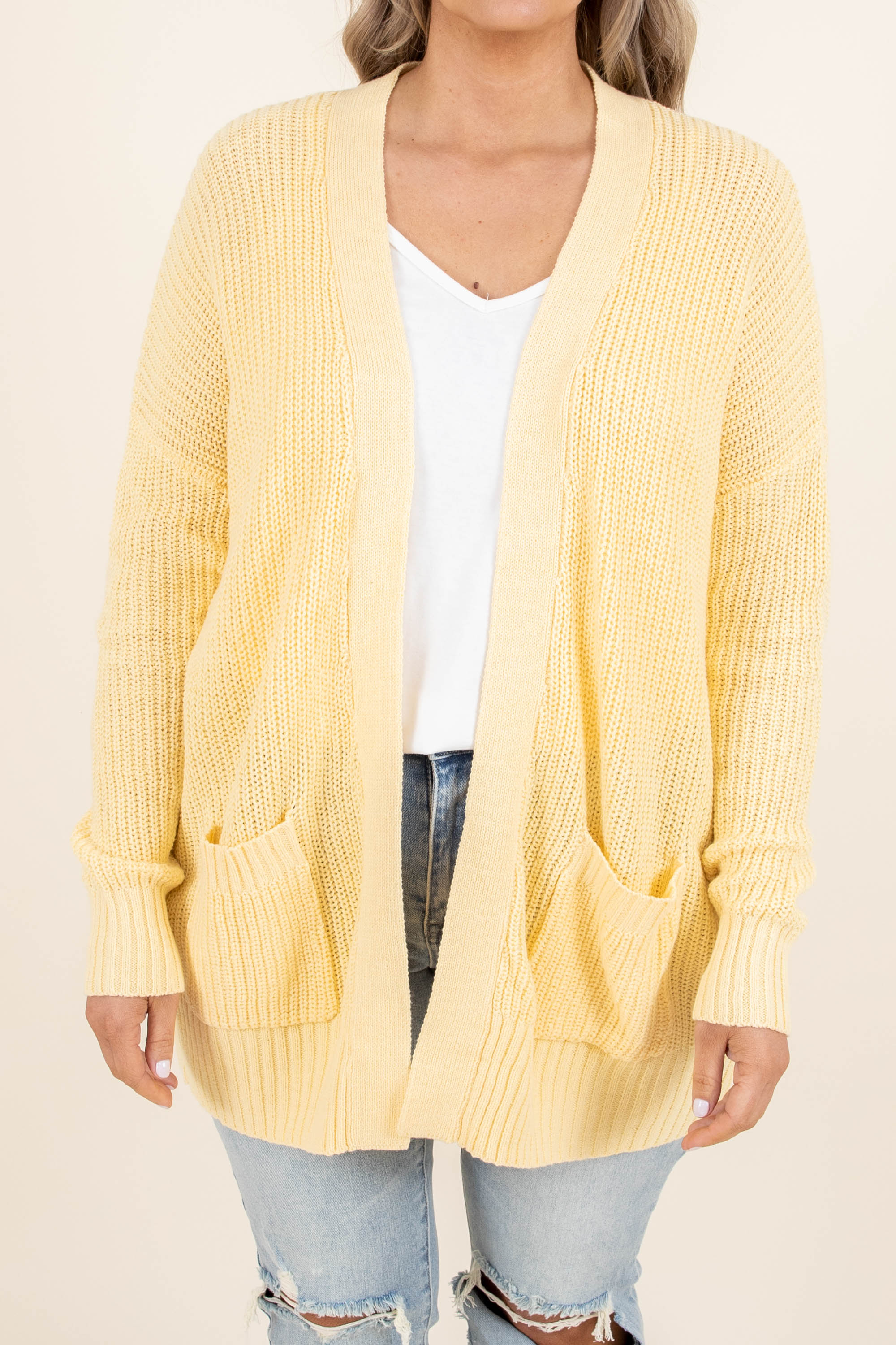 Brighter Than The Moon Cardigan. Golden Straw