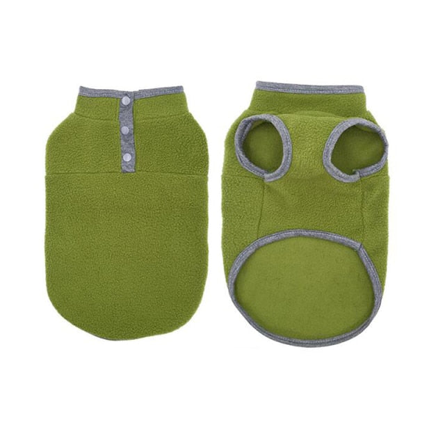 Contrast Color Fleece Dog Cat Vest