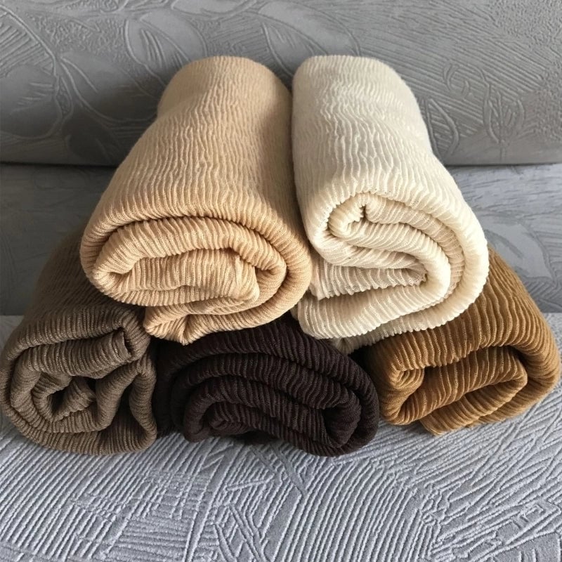 Women's Casual Minimalist Solid Color Cotton And Linen Scarf