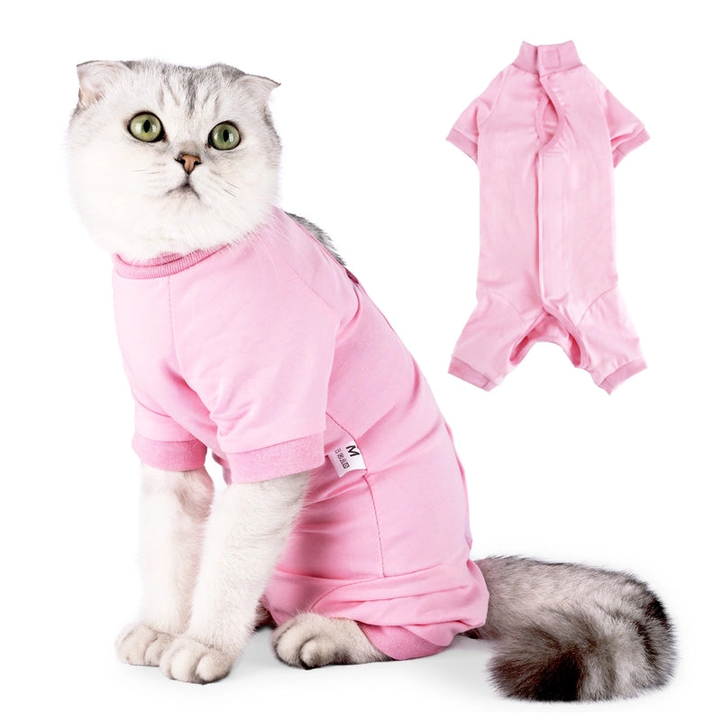 New Pet Clothes Cat Sterilization Clothes Post-operation Recovery Female Cat Weaning Clothes Fully Surrounded Easy To Wear Off Cat Clothes