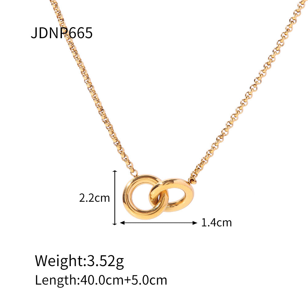 Chain Irregular Stainless Steel 18K Gold Plated Necklaces