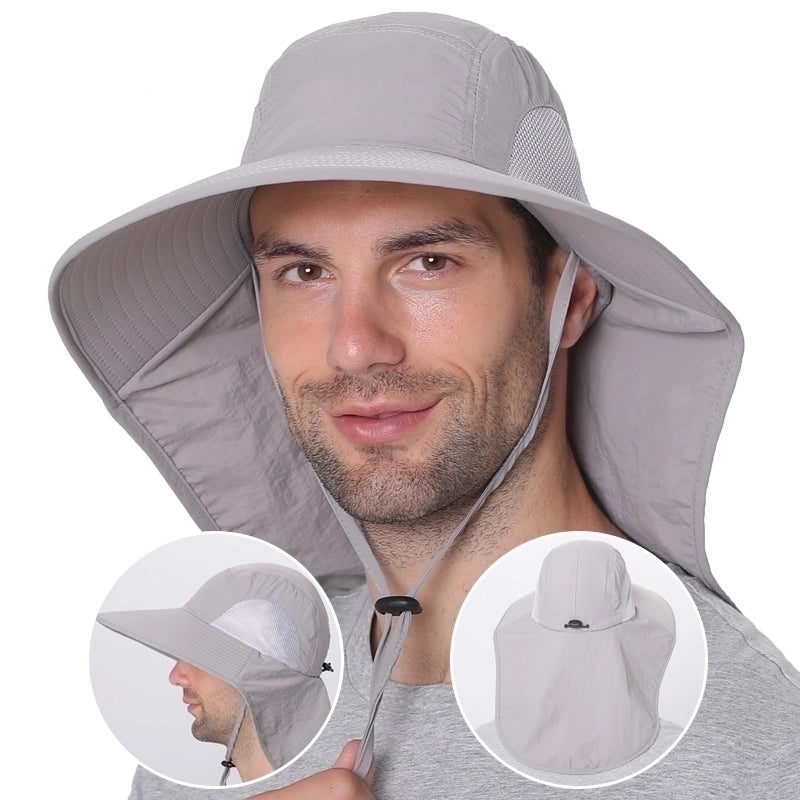 Unisex Fashion Solid Color Wide Eaves Bucket Hat