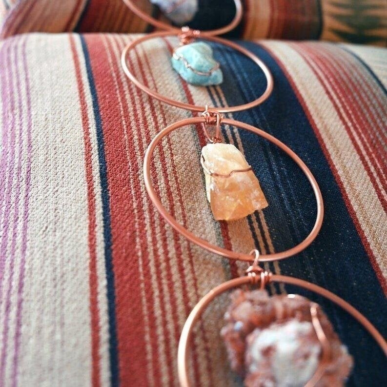 🔥Promotion 49%OFF🔥 Raw Crystal 7 Chakra Gemstone Wall Decor