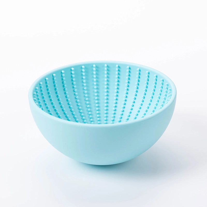 Elegant Minimalist Silica Gel Solid Color Pet Tableware