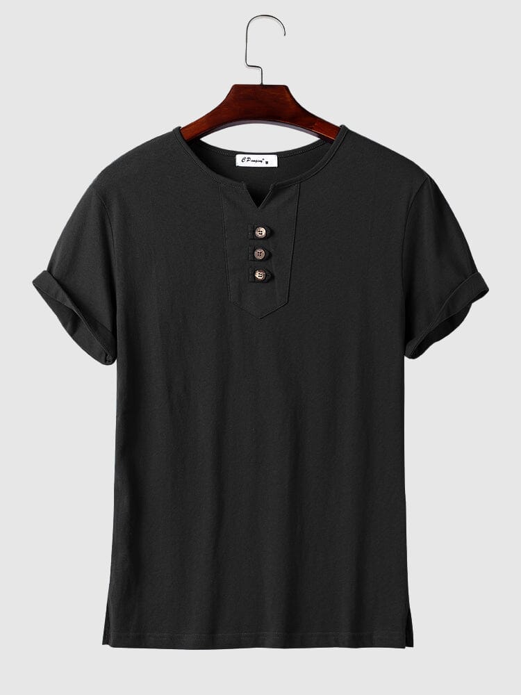 V neck Linen T shirt