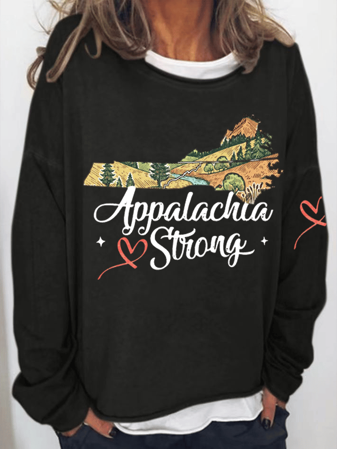 Appalachian Strong Printed Sweatshirt