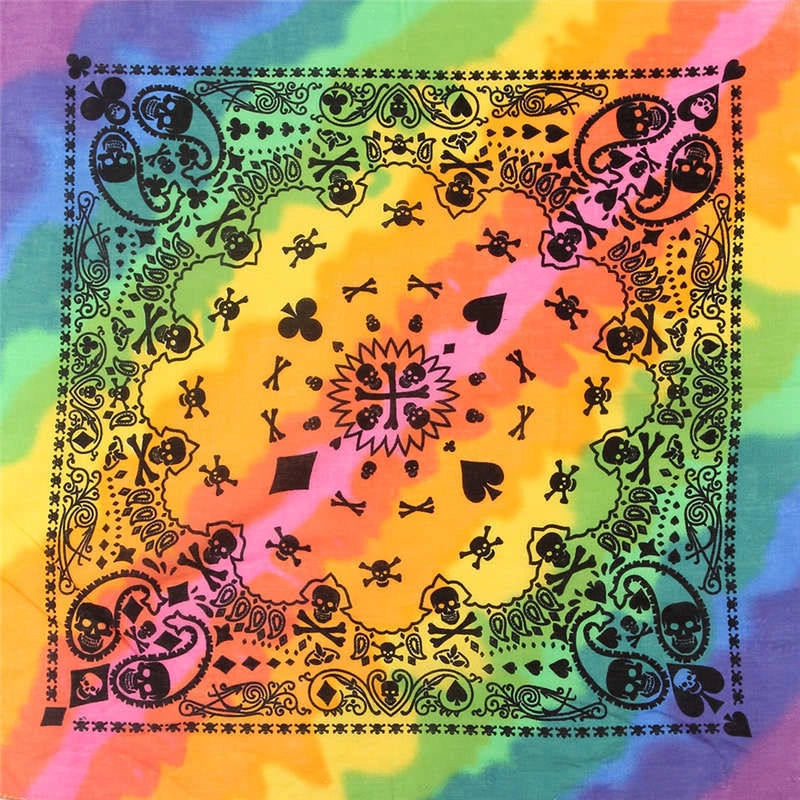 Men'S Hip-Hop Skull Cotton Kerchief