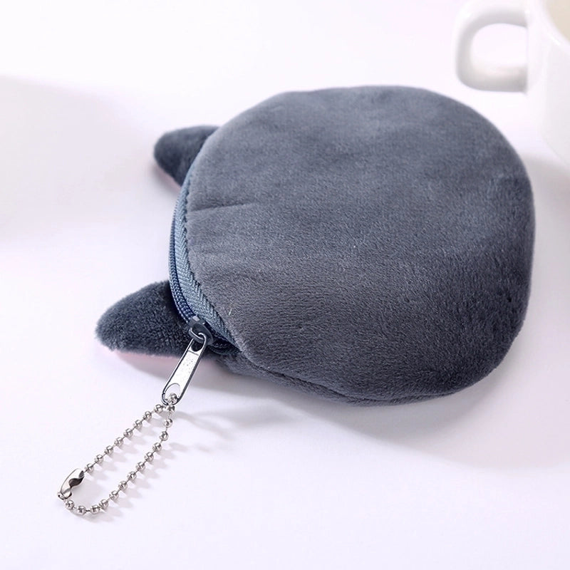 Women's Cat Plush Zipper Coin Purses