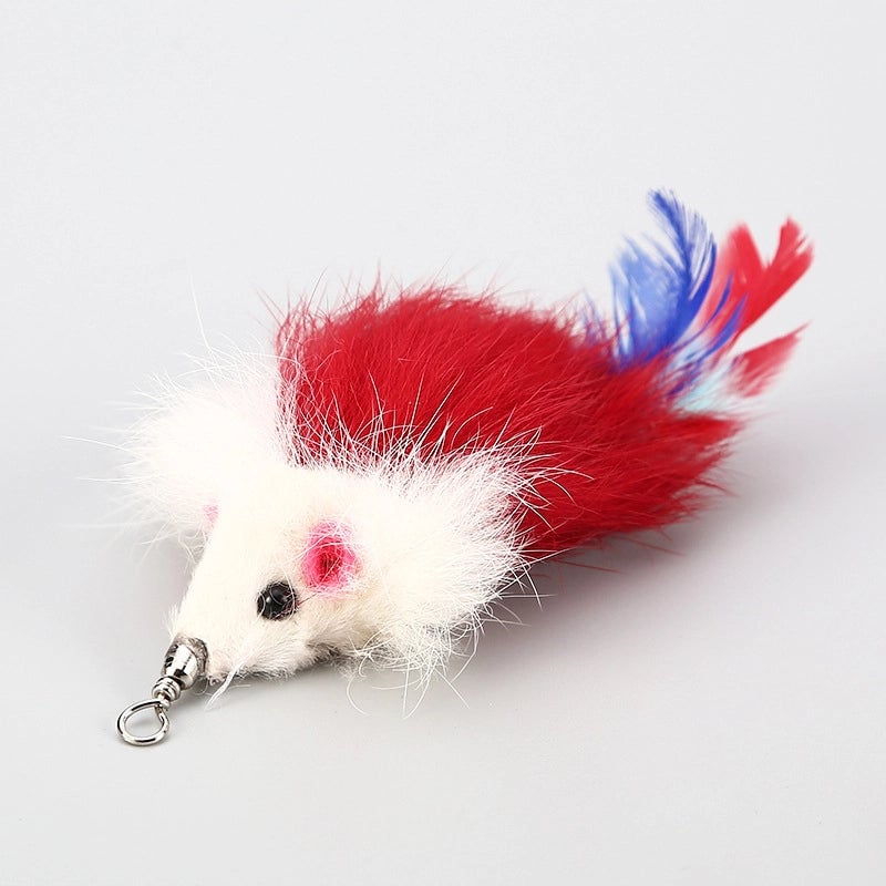 Cat Stick Replacement Head Cat Stick Feather Replacement Head Pearl Bird Cat Stick Accessories