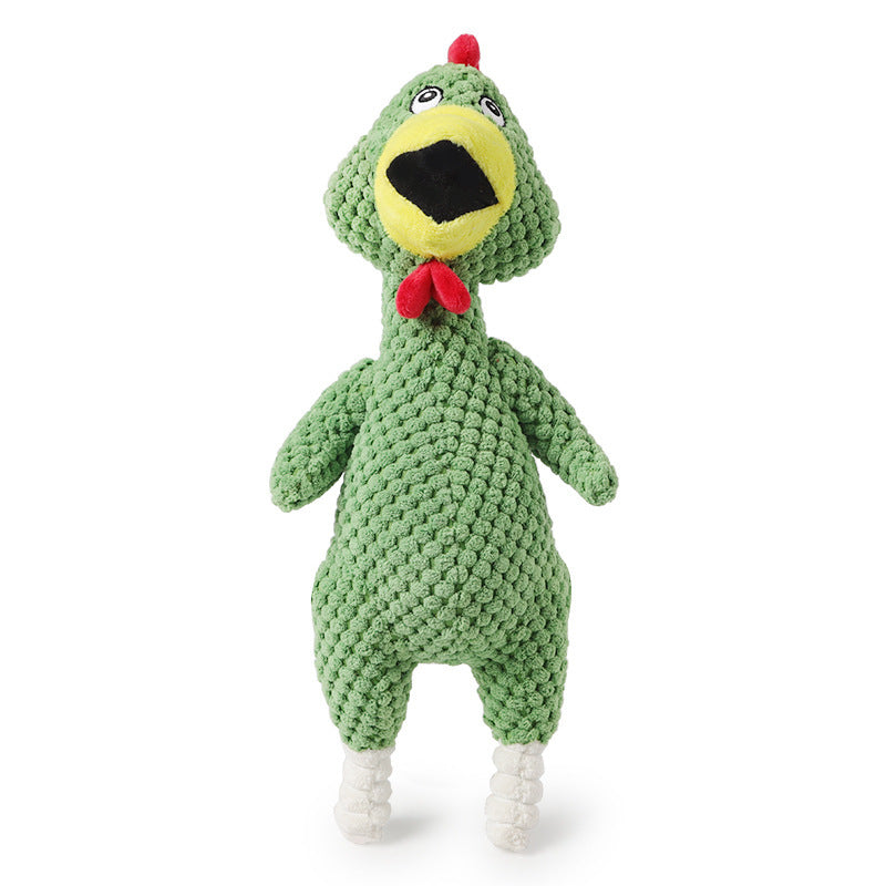 Squeaky Dog Toy – Pineapple Velvet & Screaming Chicken Pet Toy for Dogs and Cats