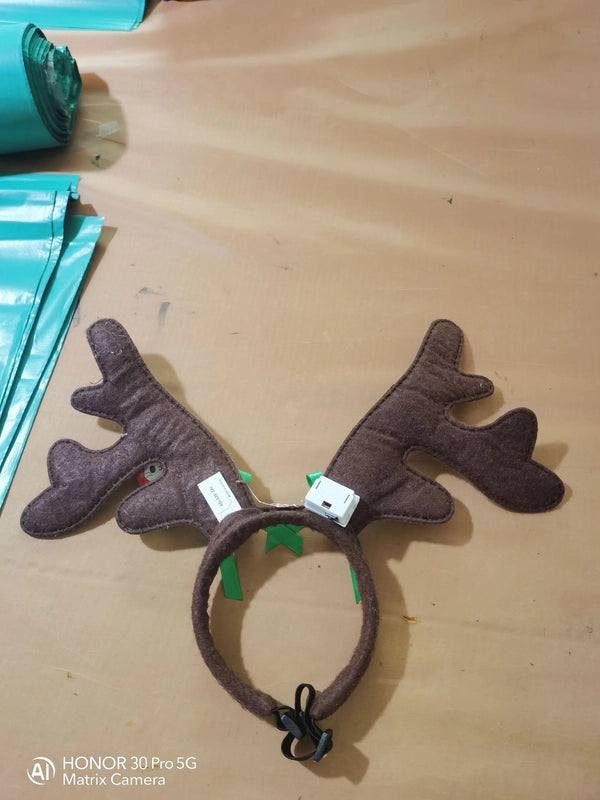 Ji Zizi's Spring And Autumn Outgoing Luminous Pet Supplies Christmas Dog Hair Hoop Cat Jewelry Holiday Head Hoop