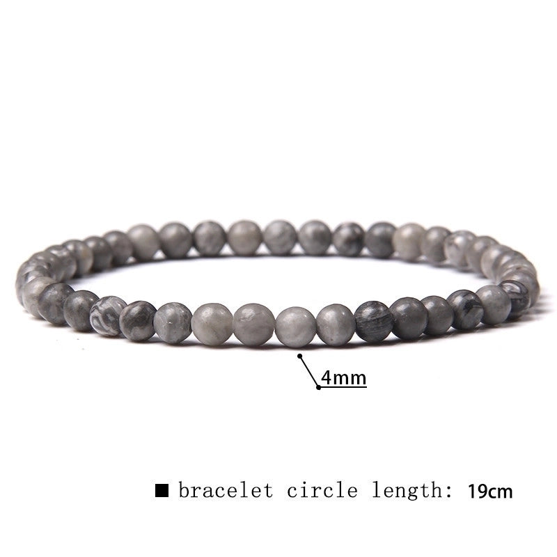 Minimalist Marble Natural Stone Beaded Bracelets