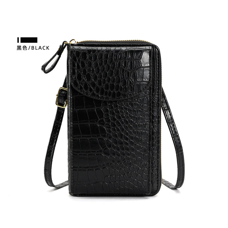 Women's All Seasons Pu Leather Solid Color Classic Style Square Flip Cover Phone Wallets
