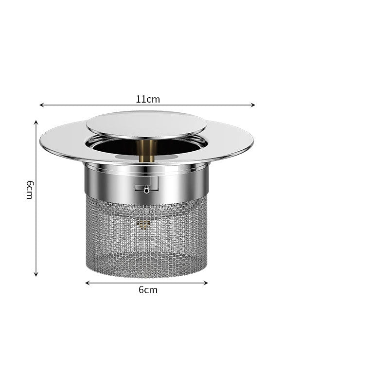 Kitchen Filter Drain Net Sink 304 Stainless Steel Filter Sink Garbage Artifact Sewer Drain Funnel