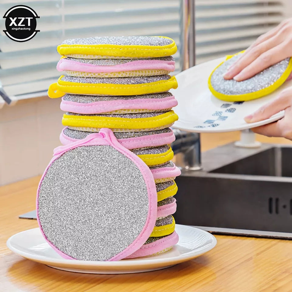 PACK OF 4 DUAL SIDED CLEANING SPONGE