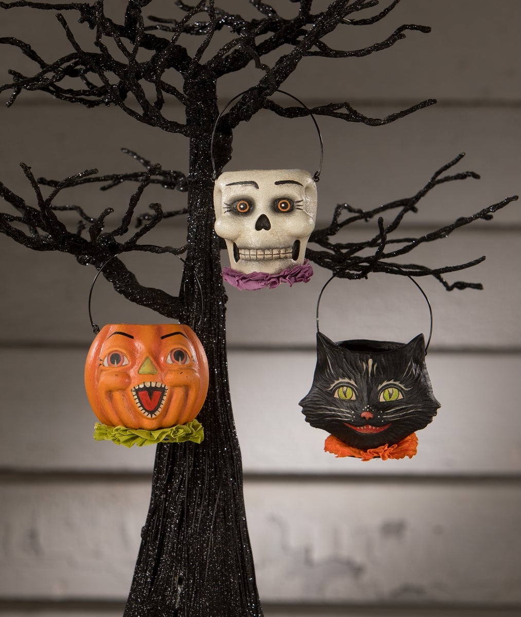 Pumpkin Bucket Ornament Mini