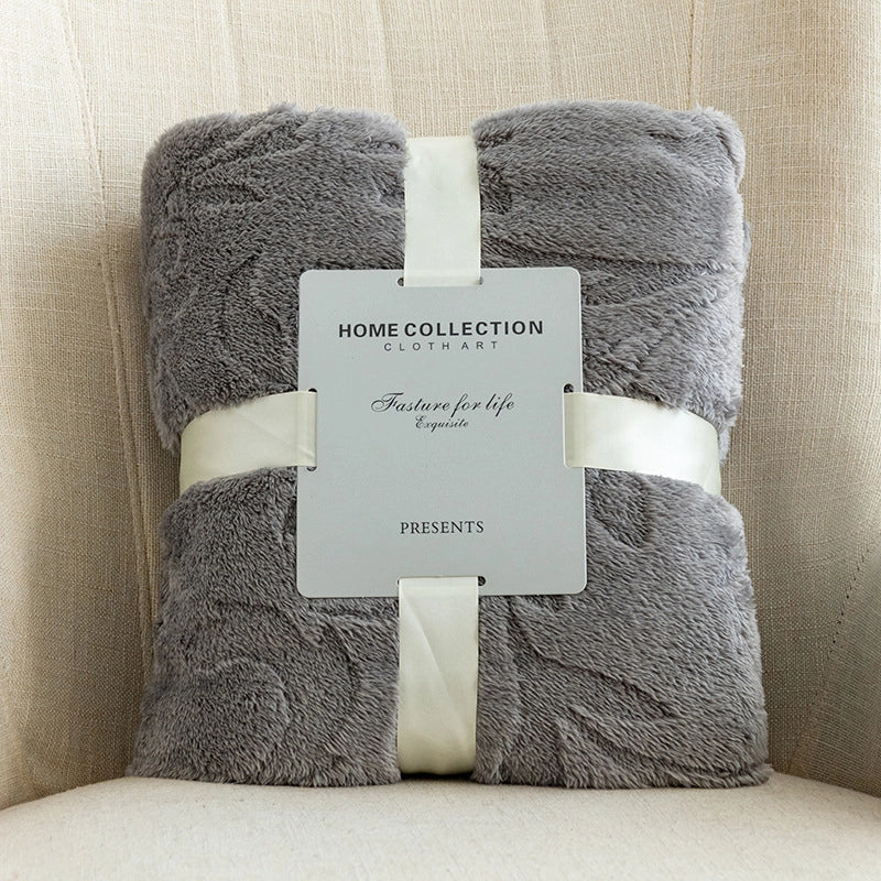 Casual Solid Color Polyester Blanket Bedding