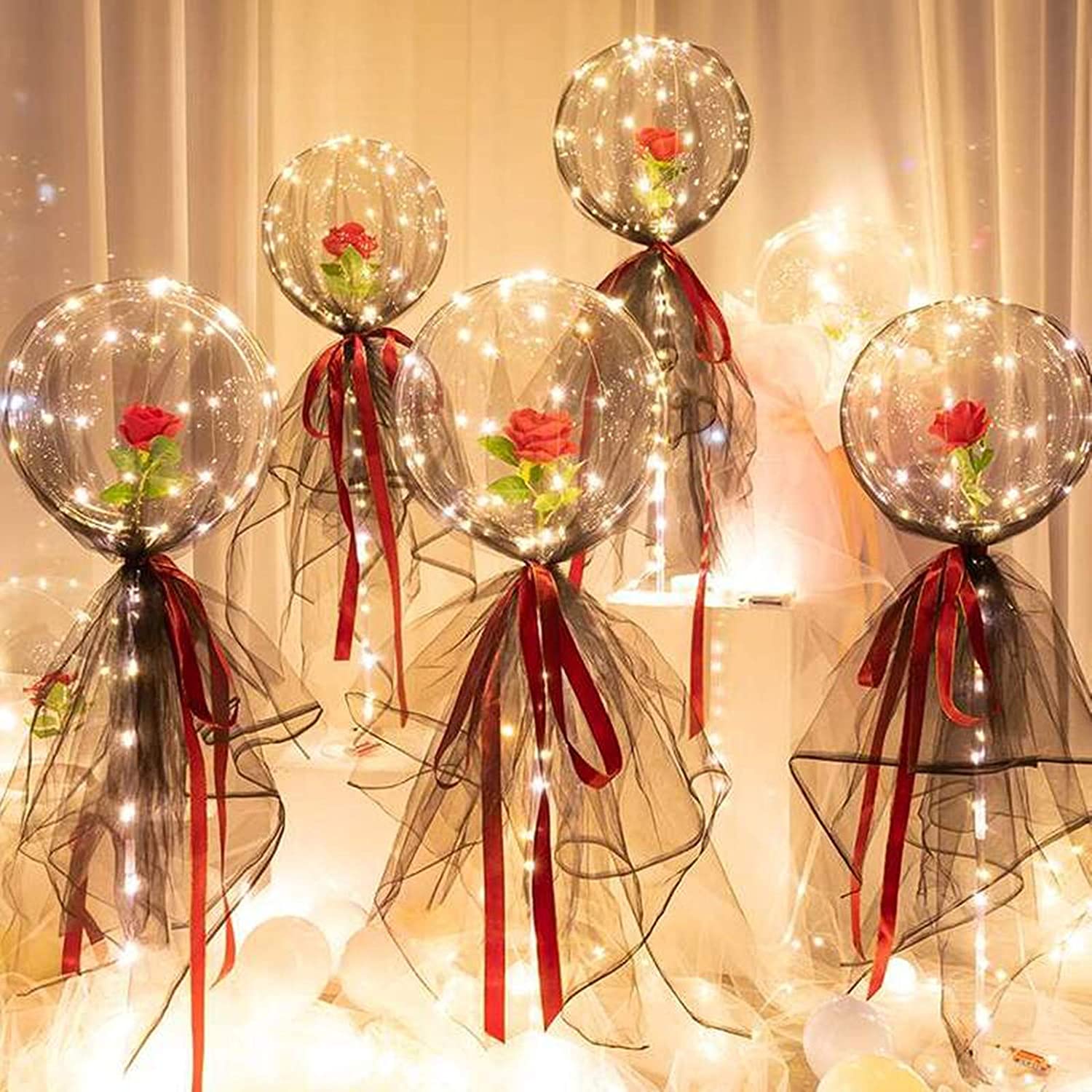 LED BALLOON ROSE BOUQUET( 2 Pcs)