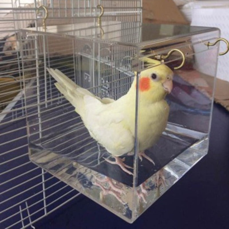 Deluxe Bird Bath Box Cage