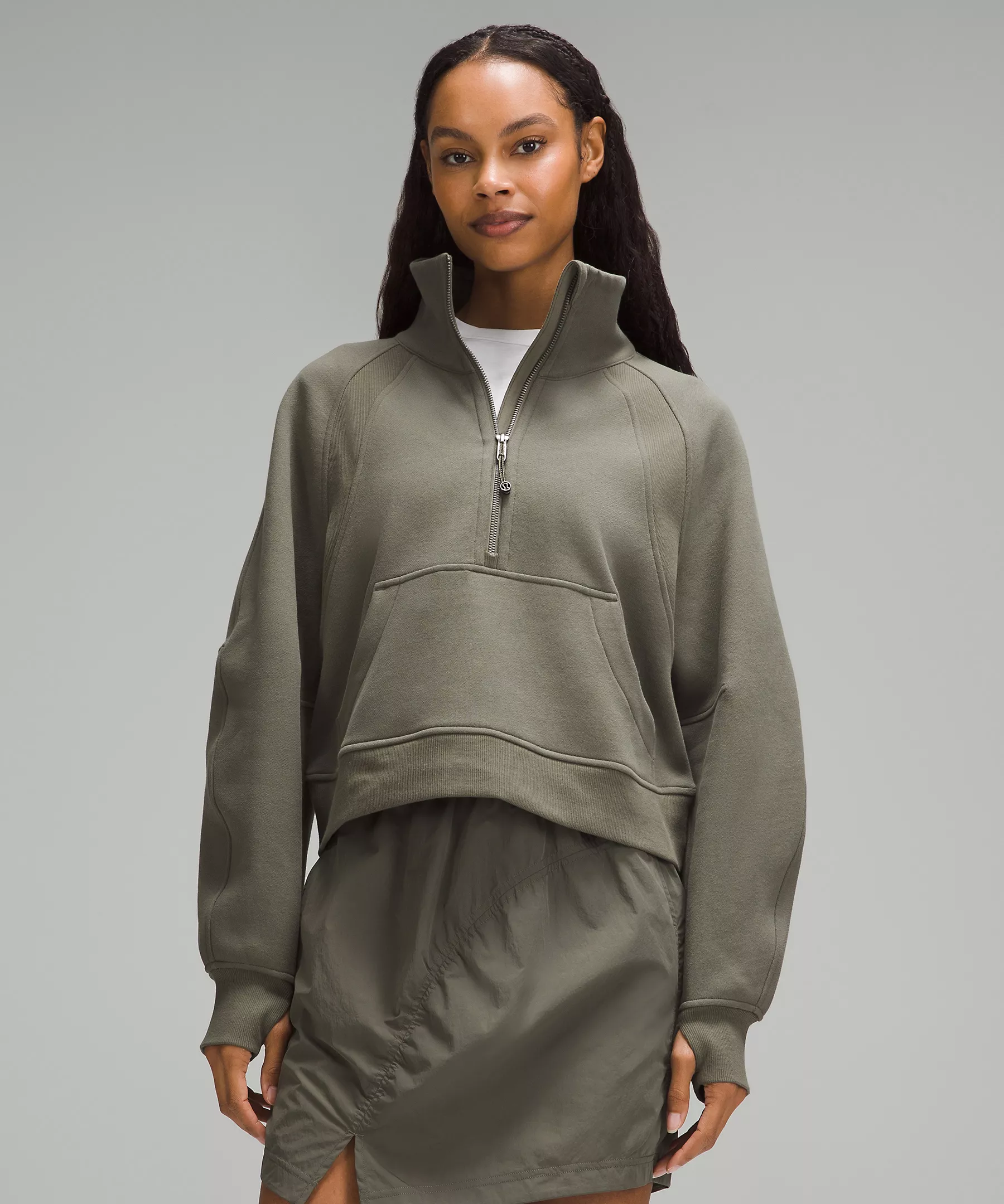 lululemon Scuba Oversized Funnel-Neck Half Zip