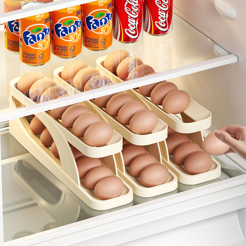 2023 New Automatic Roll-Down Double-layer Egg Dispenser