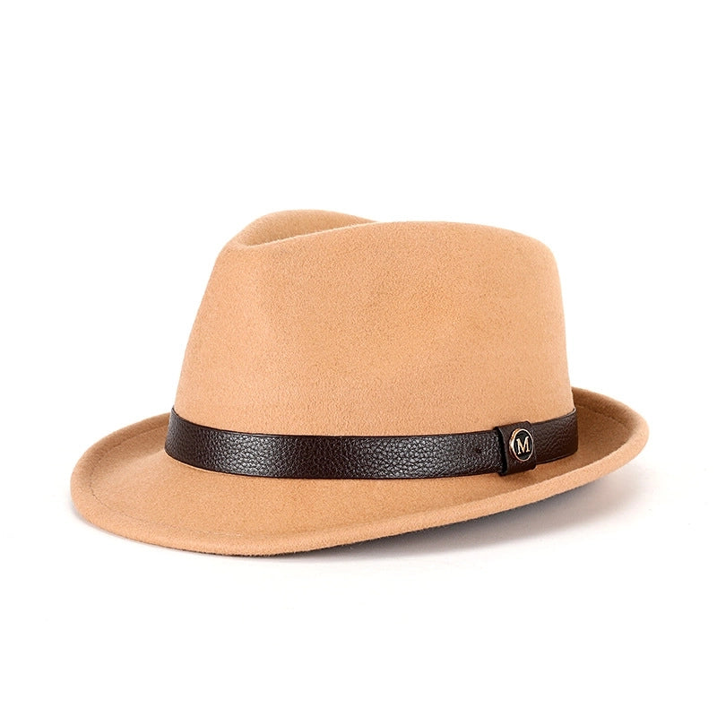 Hat Autumn And Winter Pure Wool Bowler Hat Woolen Retro   Hat Roll Along Felt Hat