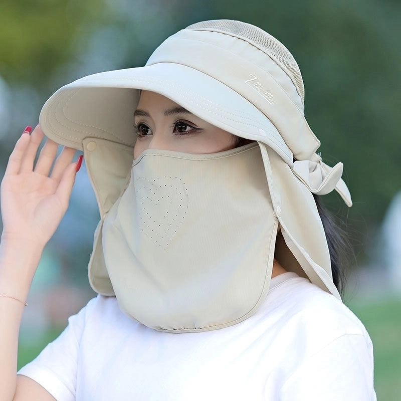 Women's Minimalist Solid Color Big Eaves Sun Hat