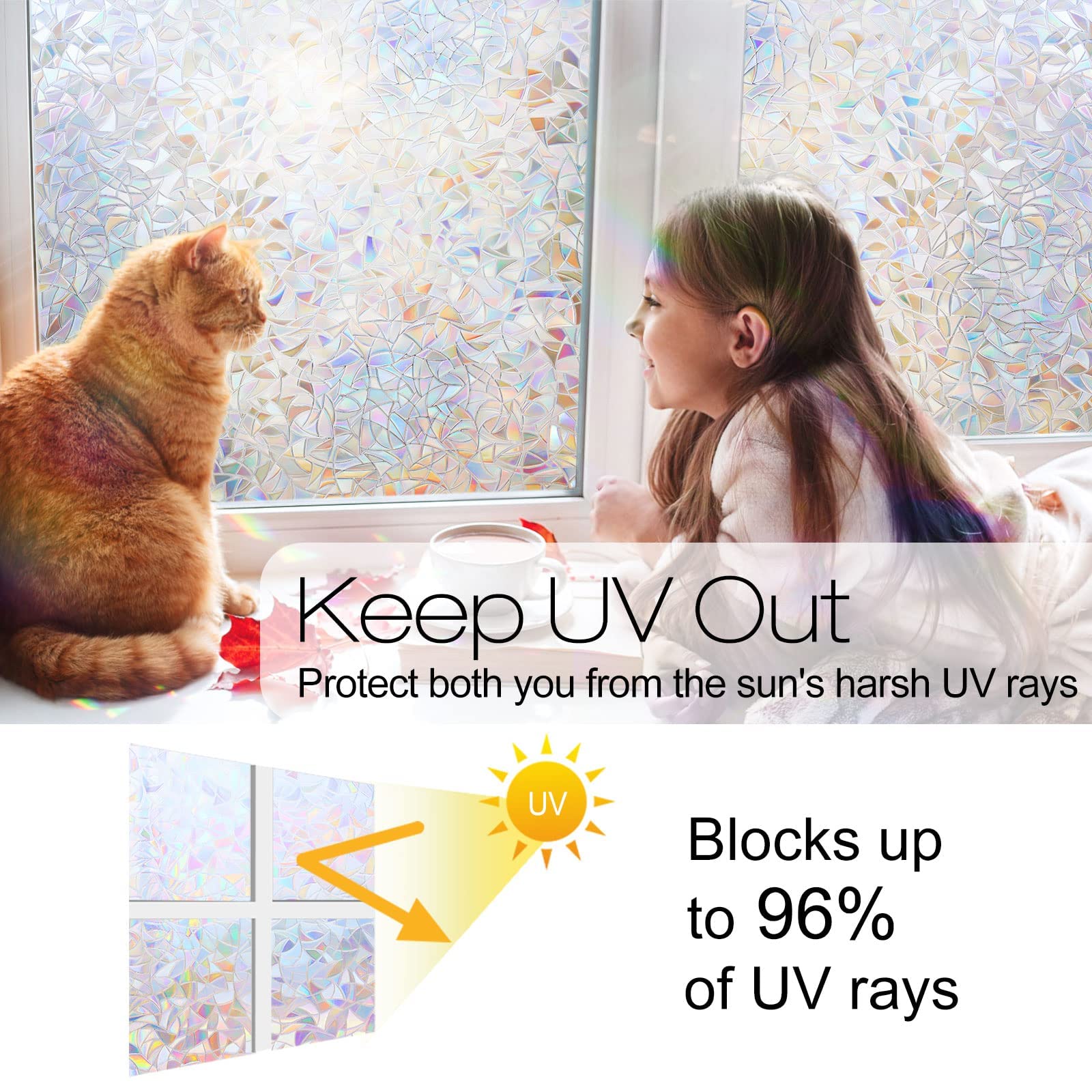 🔥2024 Sale - Privacy Rainbow Window Film