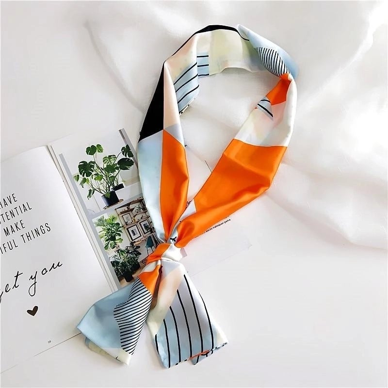 Fashion Double-sided Wild Small Scarf Professional Scarf