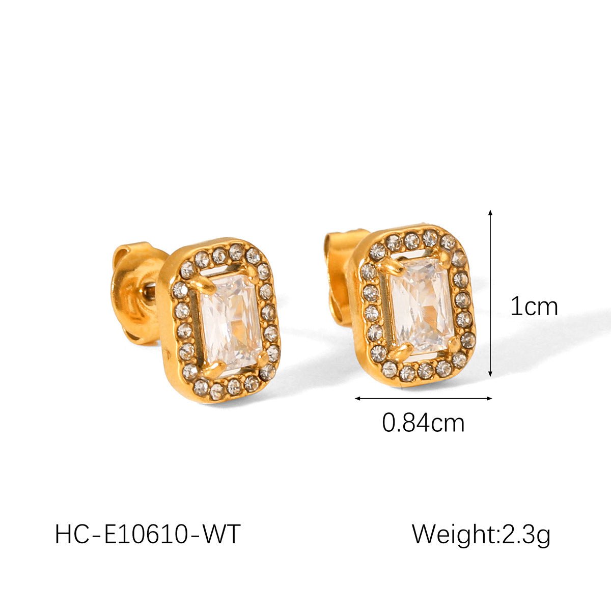 Stainless Steel With Pearl Earrings Zircon Earrings Titanium Steel