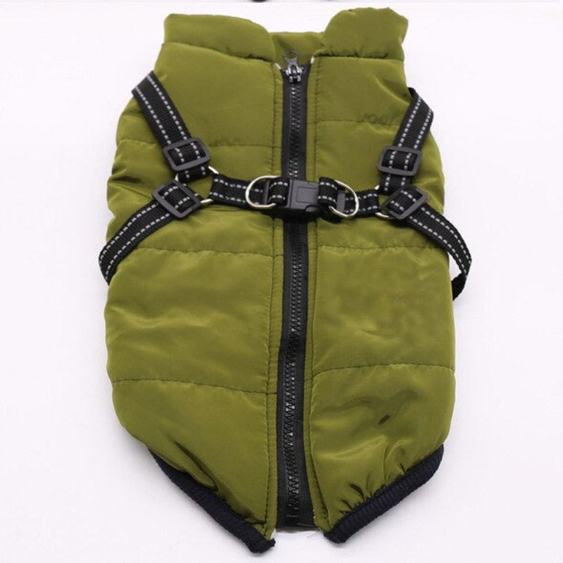 Pet Dog Coat Jacket With Harness