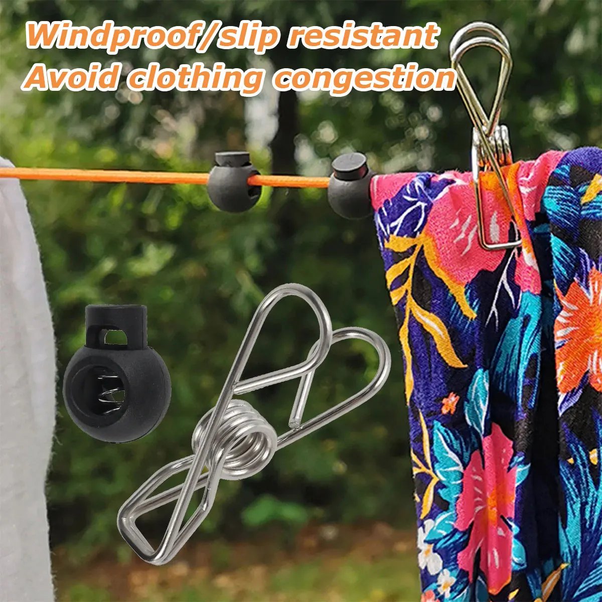 🔥LAST DAY 49% OFF - Adjustable Portable Travel Clothesline Cord