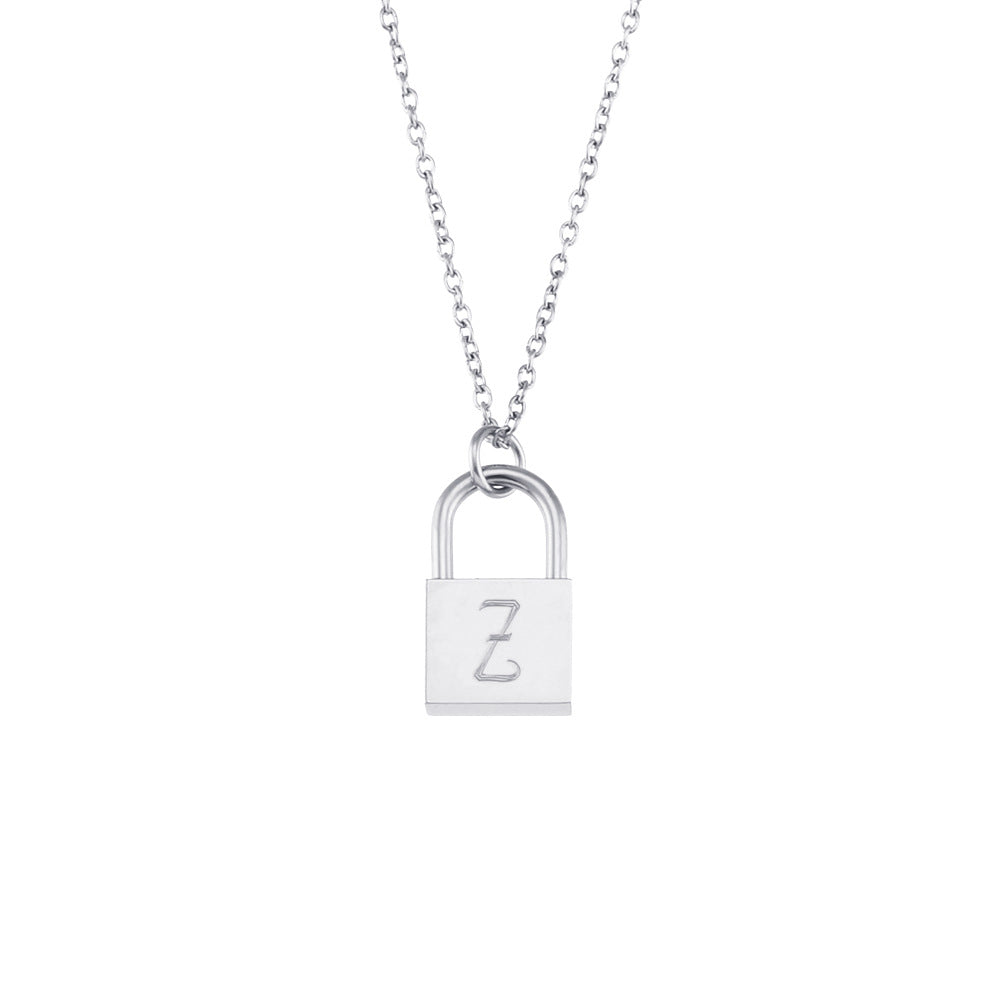 Fashion Letter Geometric Stainless Steel Electroplating Necklaces