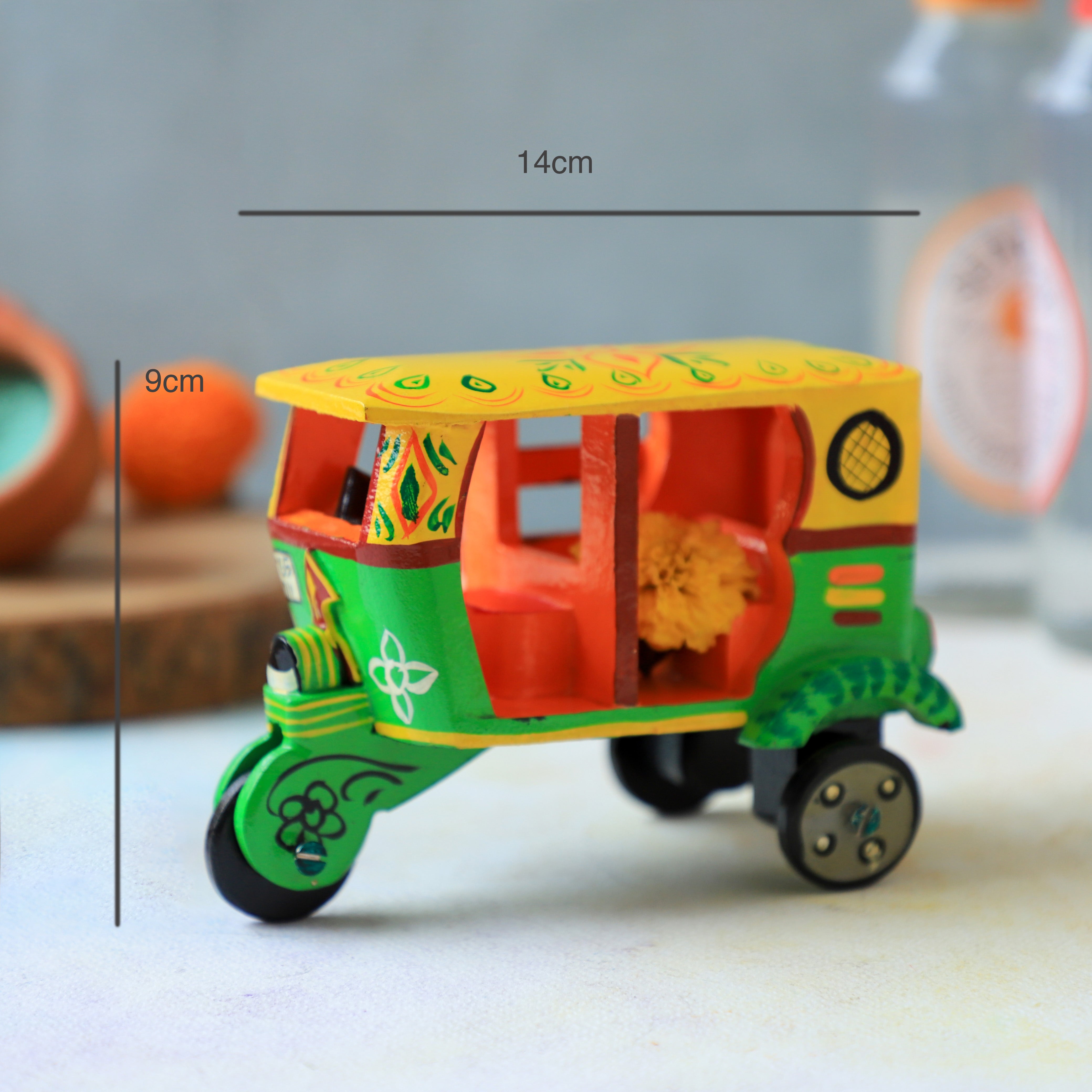Wooden Auto Rickshaw