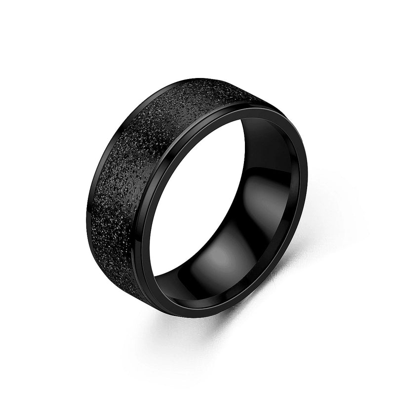 Fashion U Shape Titanium Steel 18K Gold Plated Plating Rings