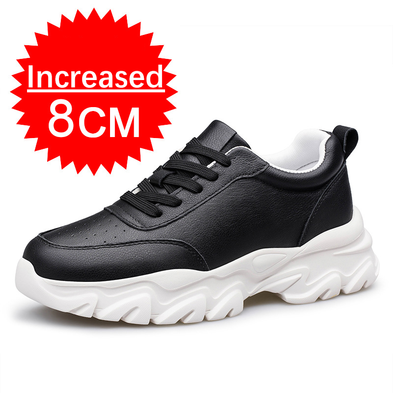 Gptsolvy Increasing Men Sneakers Elevator Shoes Inner Height Increasing 8CM Tennis Men Sports Heighten Increased High Quality Big Size 46