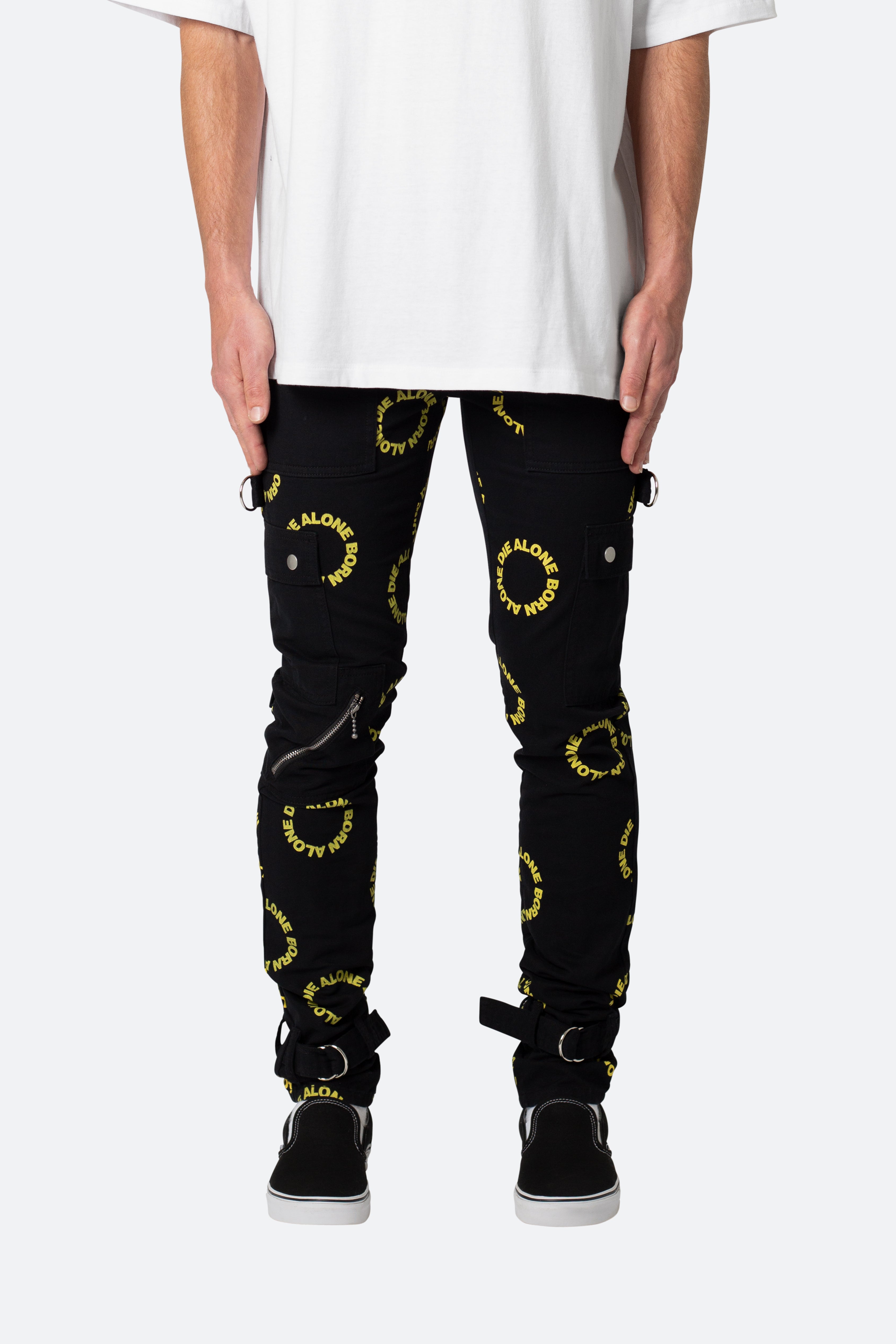 M564 Punk Cargo Pants - Black/Yellow