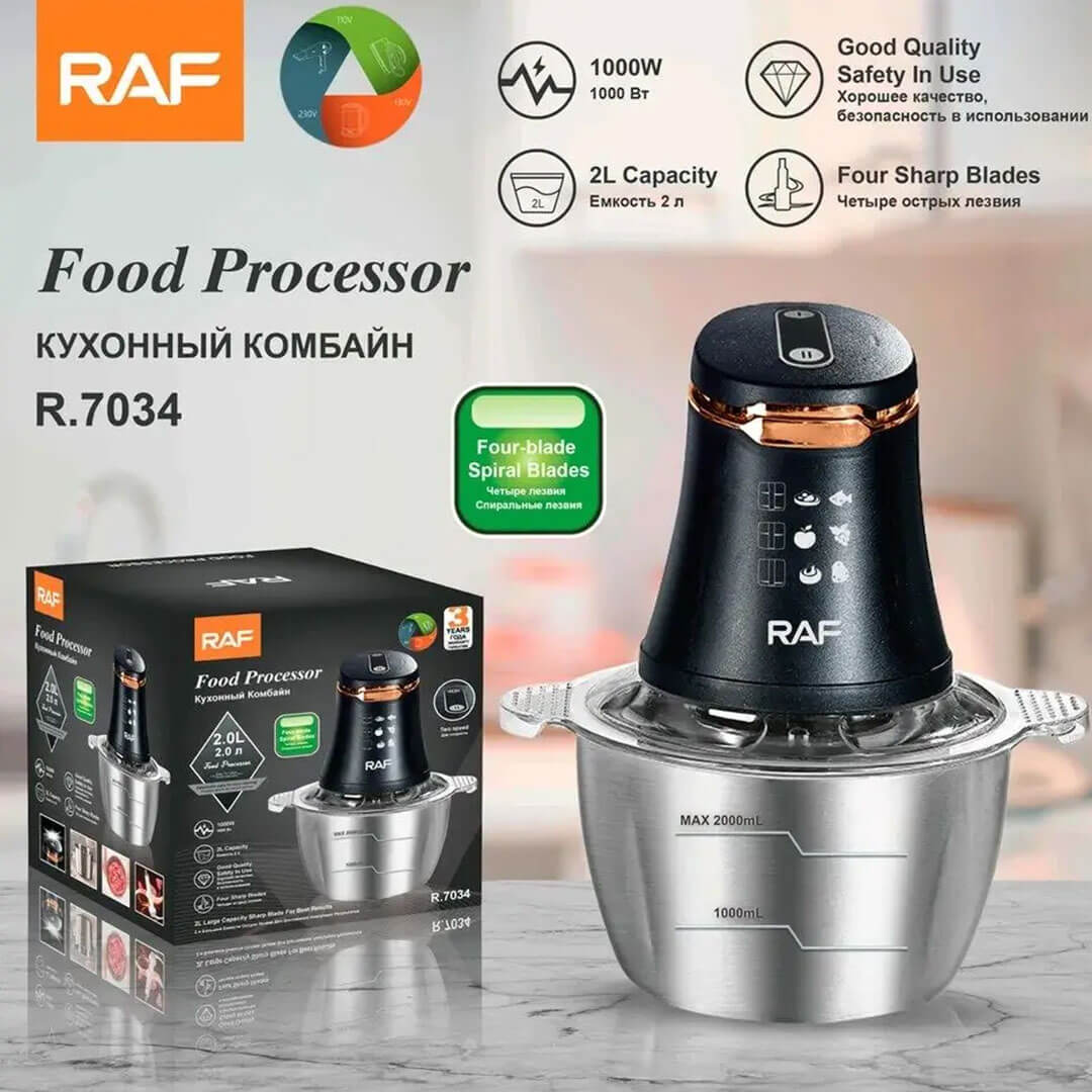 RAF 2L Dual-Speed Food Processor & Chopper