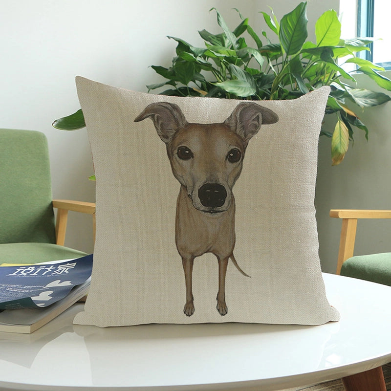 Cute Dog Polyester Pillow Cases Couch & Sofa Decor