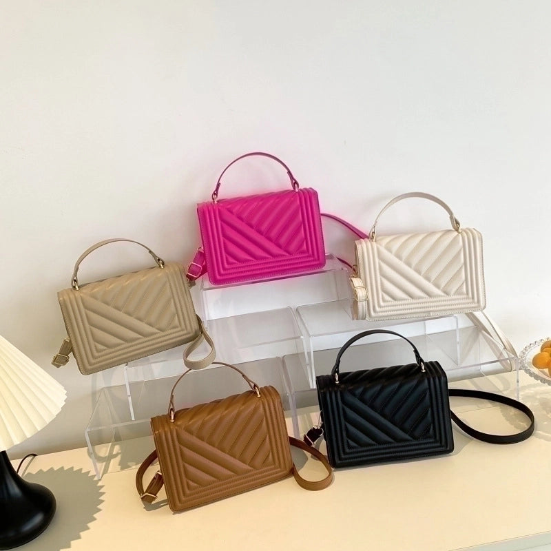Women's Small All Seasons Pu Leather Classic Style Handbag