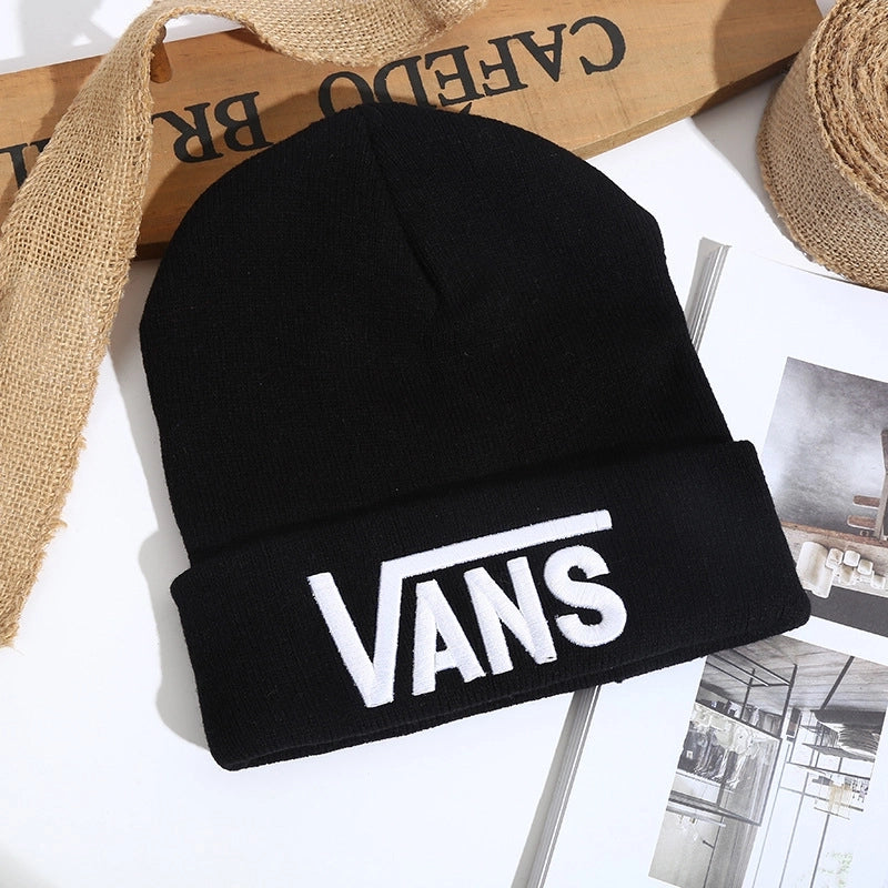 Autumn And Winter Melon Skin Knitted Pullover Cap Wool Hat Tide Brand Warm Ski Hat Sample Custom Custom