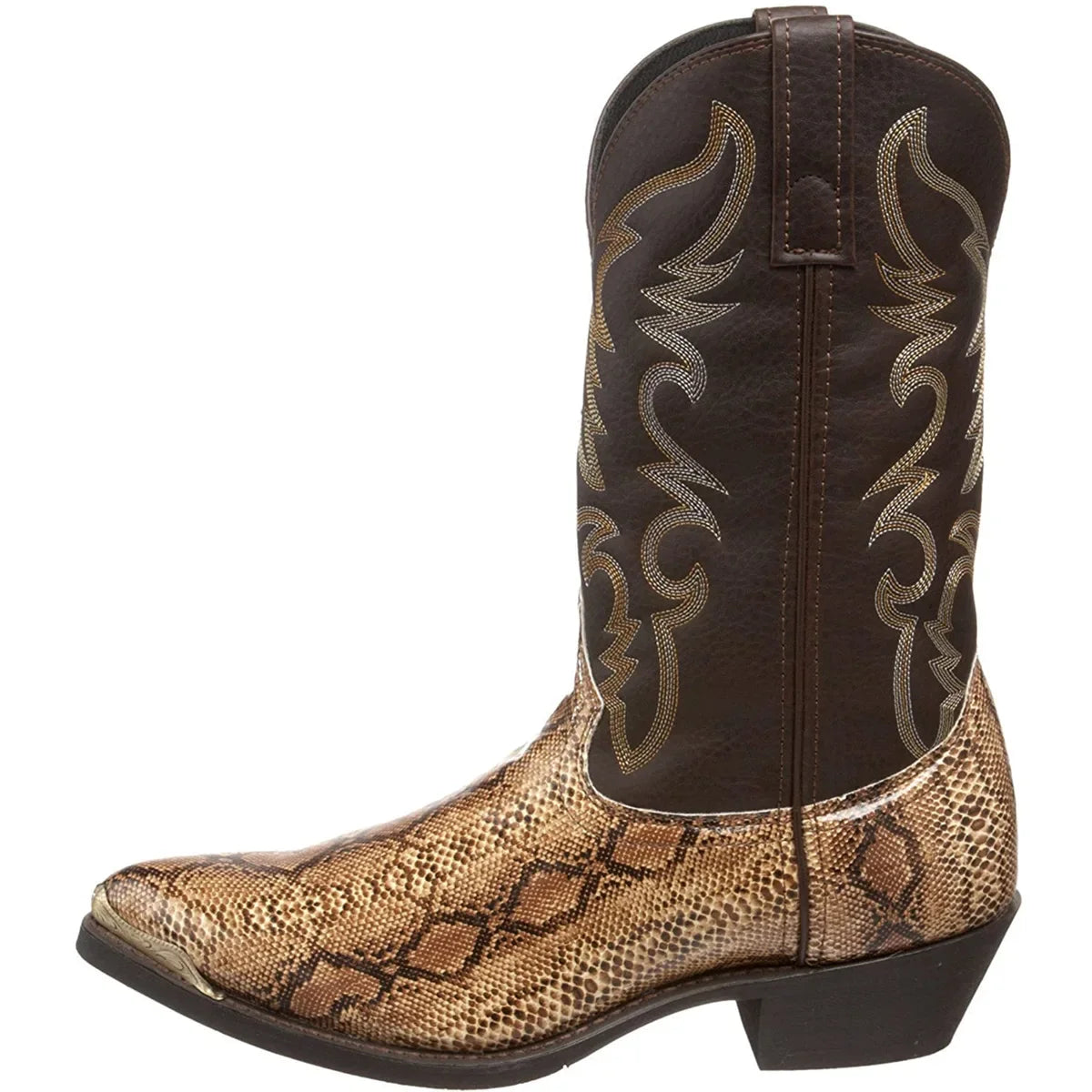 Snake Pattern Mens Western Cowboy Boots | Pointed Toe 38-48