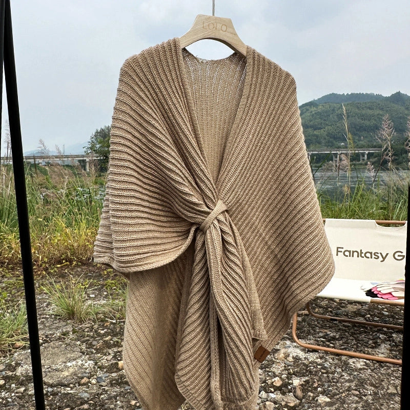 Women's Minimalist Solid Color Imitation Cashmere Solid Color Shawl