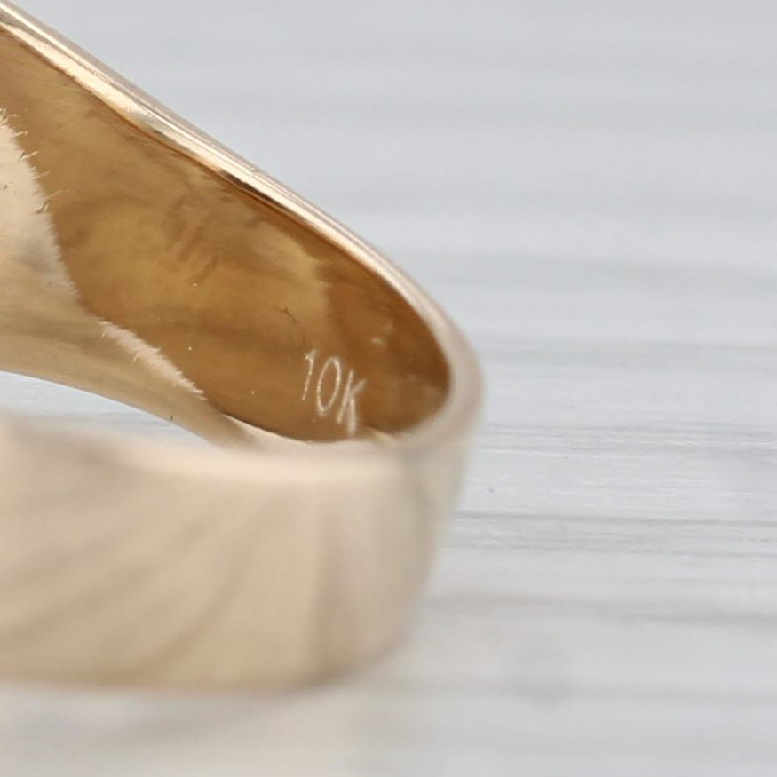 Native Sons of the Golden West Signet Ring 10k Yellow Rose Gold Size 9.15