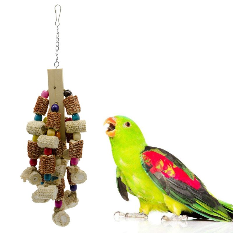 Block Knots Bird Toy