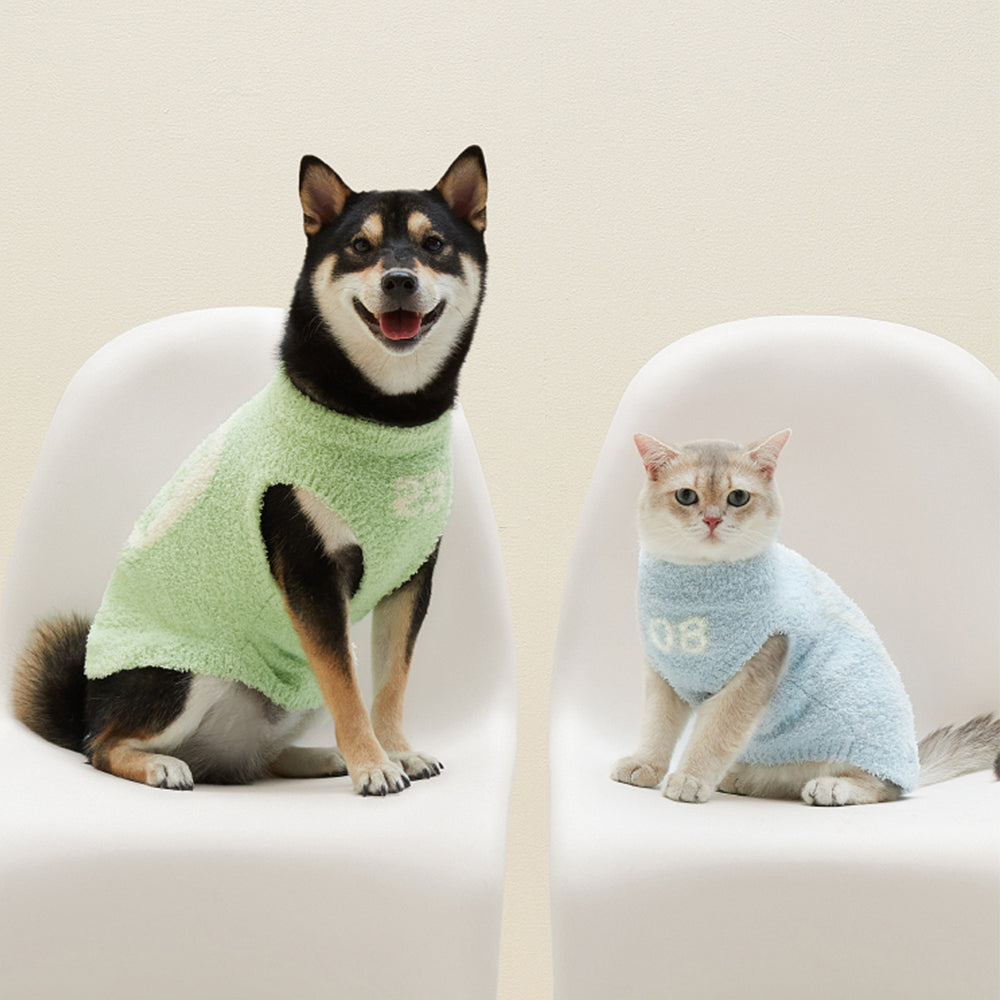 Cozy Knit Matching Curly Plush Loungewear Set for Pets and Owners