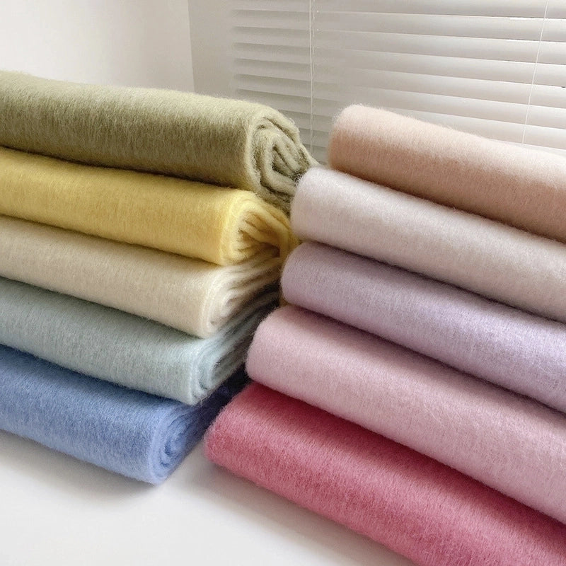 Unisex Sweet Solid Color Imitation Cashmere