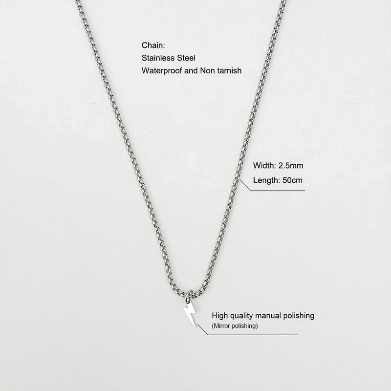 Retro Solid Color Titanium Steel Zircon 18K Gold Plated Plating Inlay Pendant Necklace