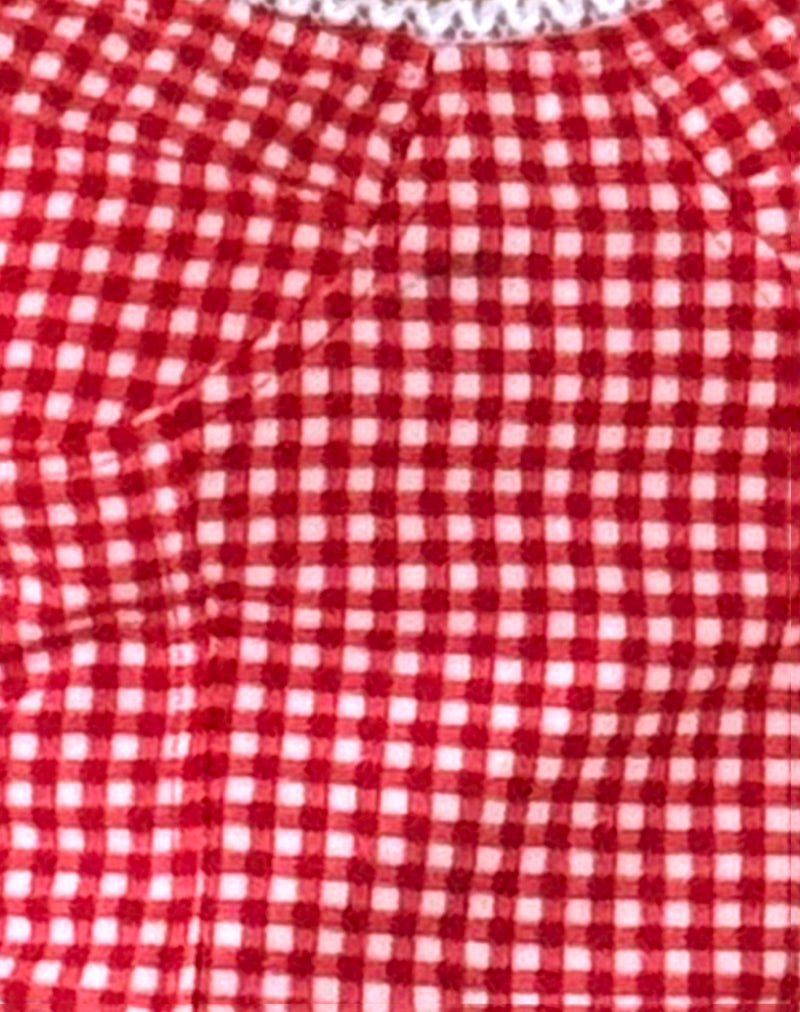 Leif Cami Top in Red Gingham